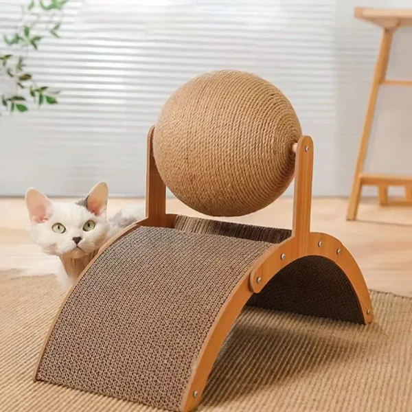 ScratchSphere Cat Scratcher with Catnip - Image 2