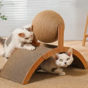 ScratchSphere Cat Scratcher with Catnip